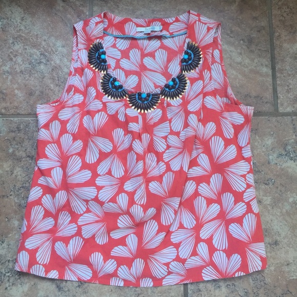 Boden Tops - Women’s Boden Beaded Tank. Size 14